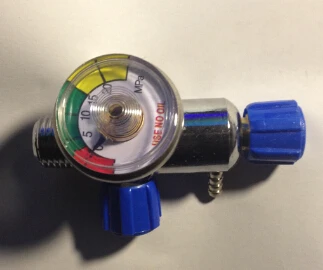 

Pressure reducing valve oxygen steel tank valve with gauge refrigerator tool