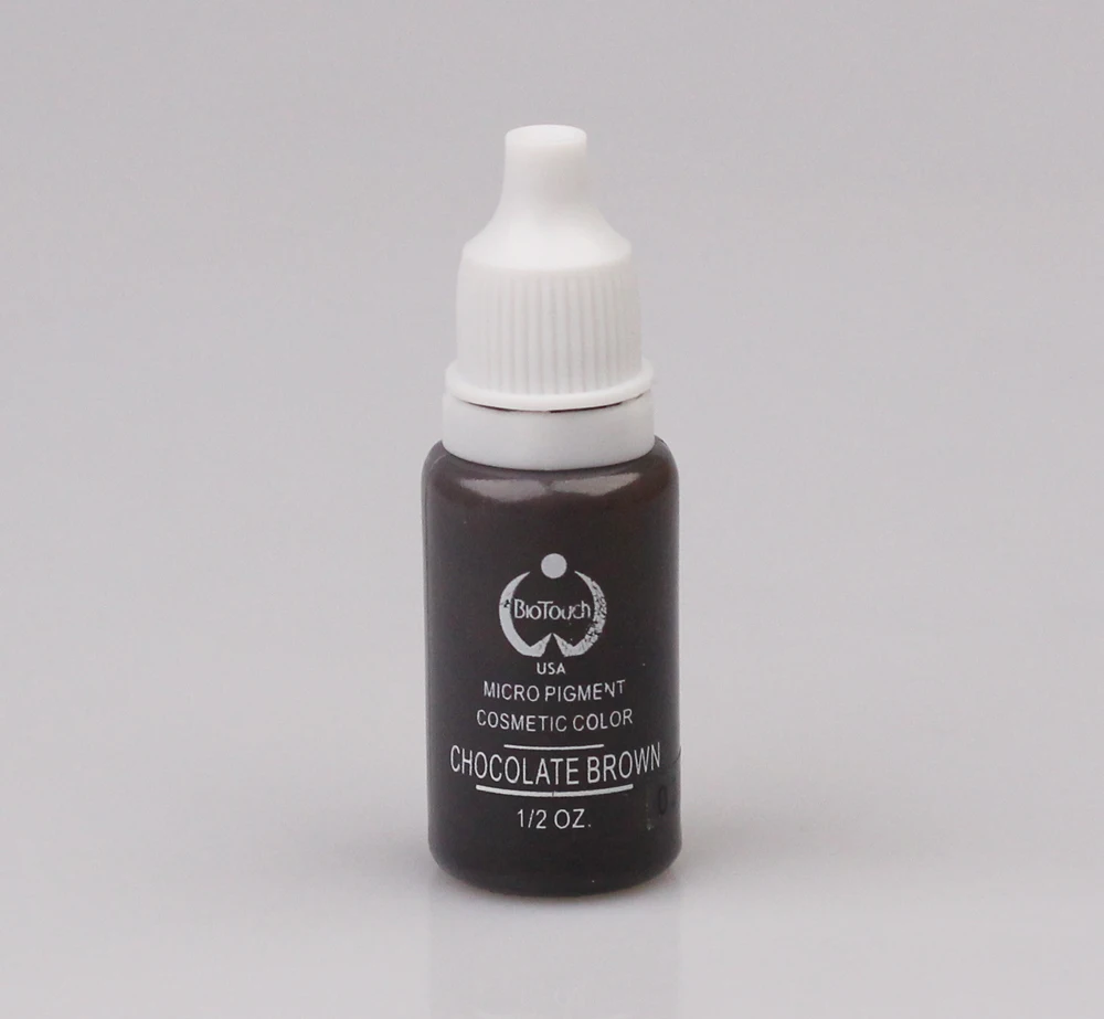 2pcs CHOCOLATE BROWN color tattoo ink 15ml (1/2OZ) permanent makeup