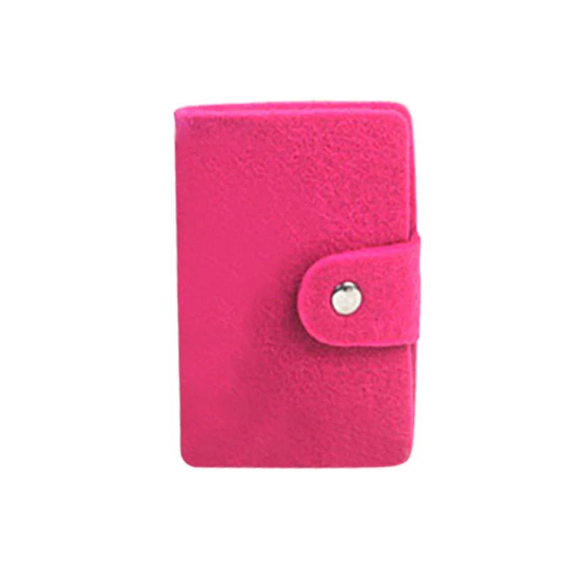 Women/'s Girls 24-Slots Felted Wool ID Credit Business Card Holder Case Organizer
