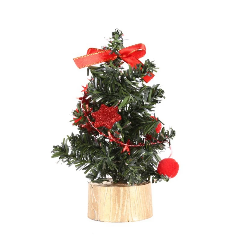Высокое качество, Рождественская мини Искусственная елка, украшения для дома, для дома, рождественский подарок, украшение для елки - Цвет: Красный
