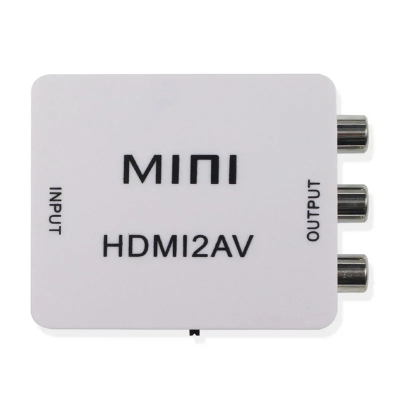 HDMI в AV адаптер HD видео конвертер коробка RCA AV/CVSB L/R 1080P HDMI2AV Поддержка NTSC PAL| |
