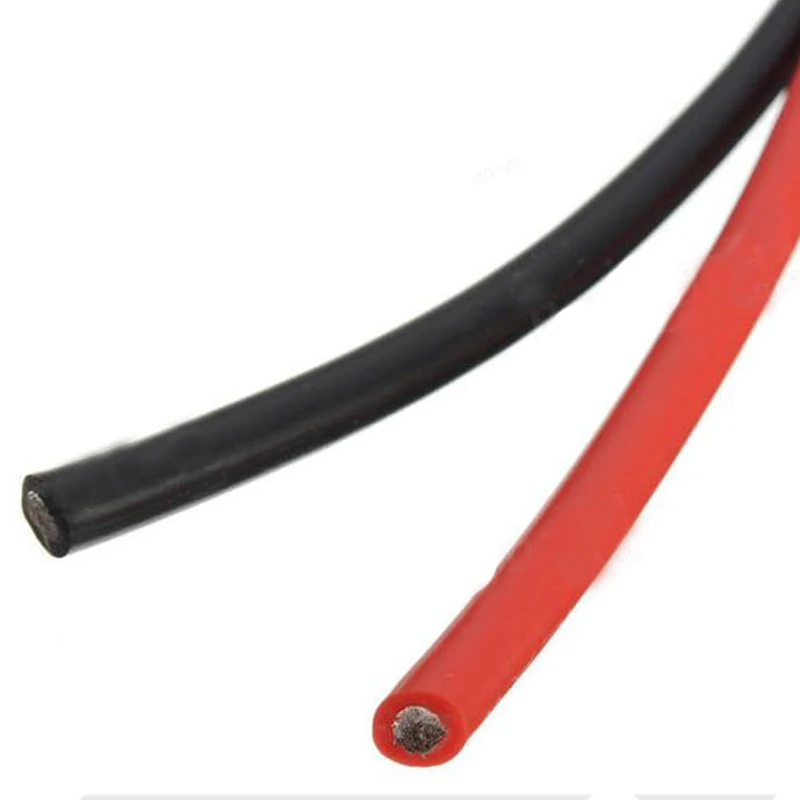 Высокое качество 12 Калибр AWG 3 метра силиконовые провода гибкие многожильные медные кабели для RC цепи