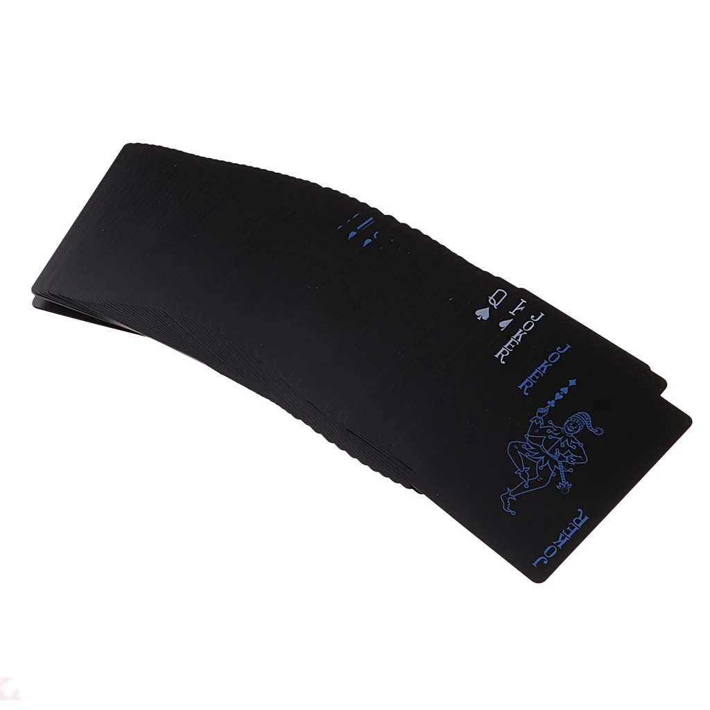 Waterproof Black Plastic PVC Poker Magic Table Board Game Playing Cards Collection Gift