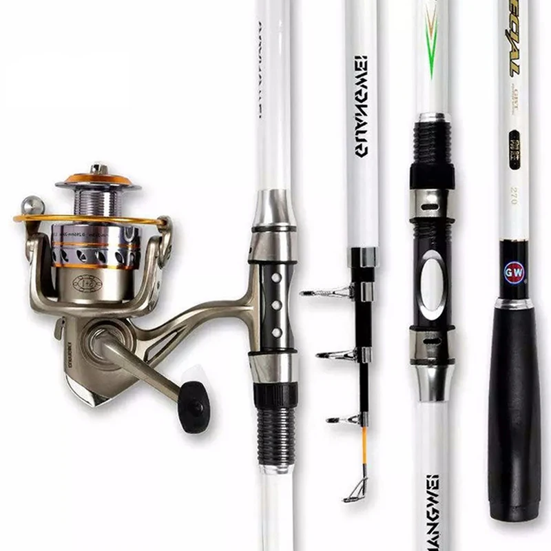 

High Quality Portable Telescopic Carbon Fishing Rod 2.1m-4.5m Fiberglass Outdoor Bait Fishing Rod Free Shipping sale