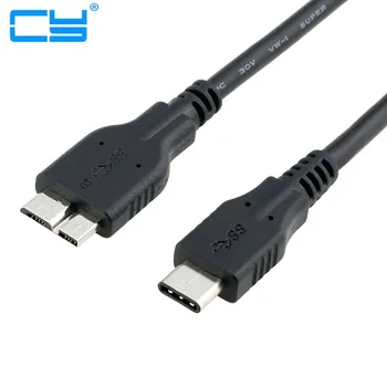 

3ft USB3.1-tipo c masculino para USB 3.0 Micro B cabo de dados para Ma Book MicroB masculino telefone Movel do