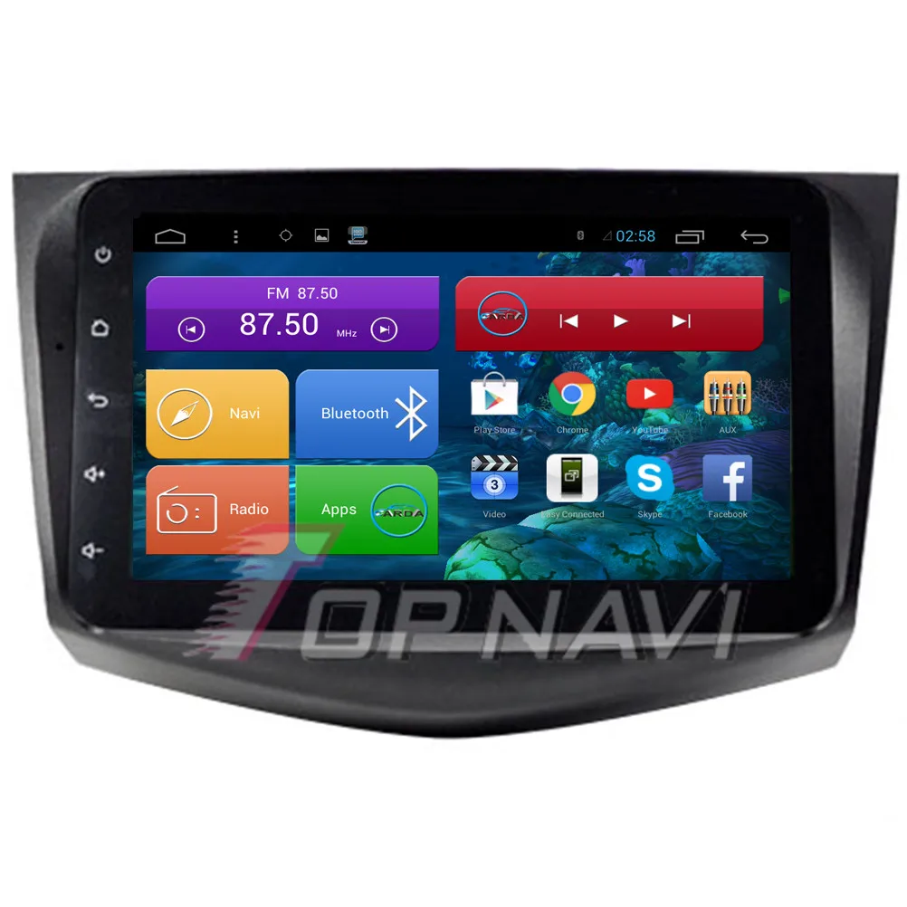 Top Topnavi 9" Quad Core Android 6.0 Car GPS Navigation for Toyota Old RAV4 Autoradio Multimedia Audio Stereo,NO DVD 8