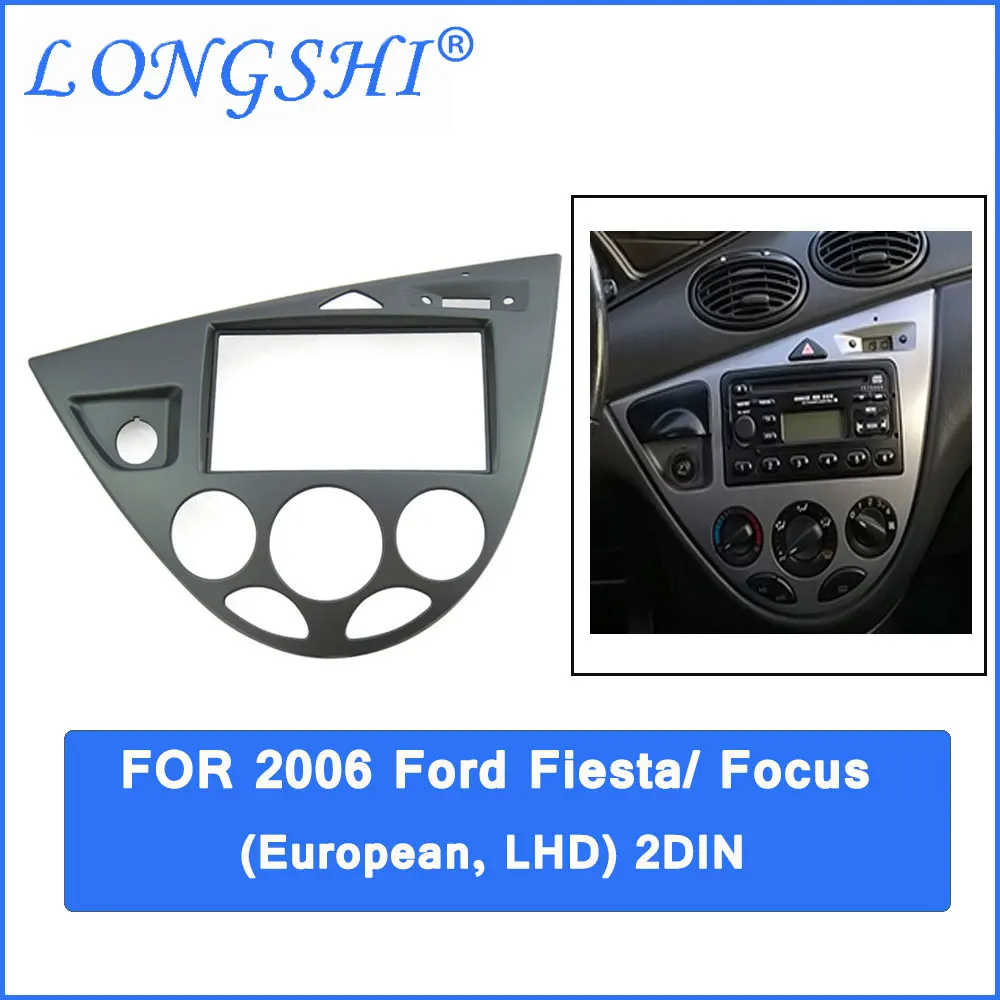 Автомобильная установка DVD рамка, DVD панель, Dash Kit, фасция для 06 Ford Fiesta/ Focus, 2DIN (европейский, LHD)|dvd frame|dash kitdvd panel | АлиЭкспресс