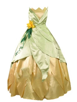 

2017 The Princess and the Frog PrincessTiana Cosplay Costume Cosplay Green Princess Costume