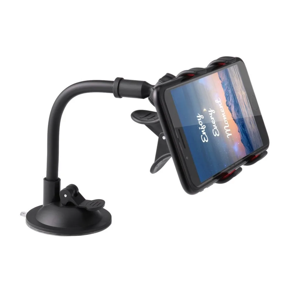 360 Degree Rotation Lazy Non-slip Windshield Car Mount Holder Bracket Stand GPS Mobile Phone Navigation Hot Sale