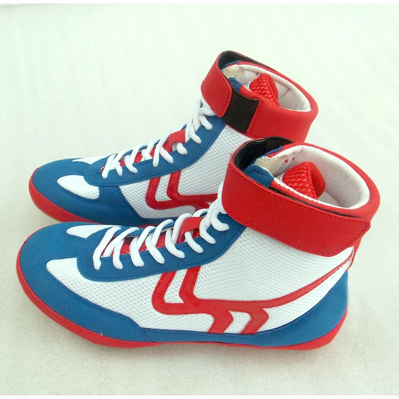 

Wrestling Boxing Shoes Grappling kung fu sports sneakers Size 40-45 USA Wrestling Mens Breathable High-top GYM Training Shoes