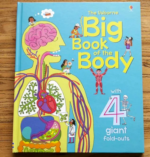 

The Usborne Big Book of the Body learning borad book kids boys girls gifts Books early education English picture flip book