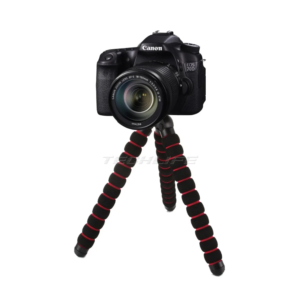 Large Octopus Spider Flexible Mini Tripod DSLR Camera DV Stand 1/4" 3/8" Screw Mount For Canon
