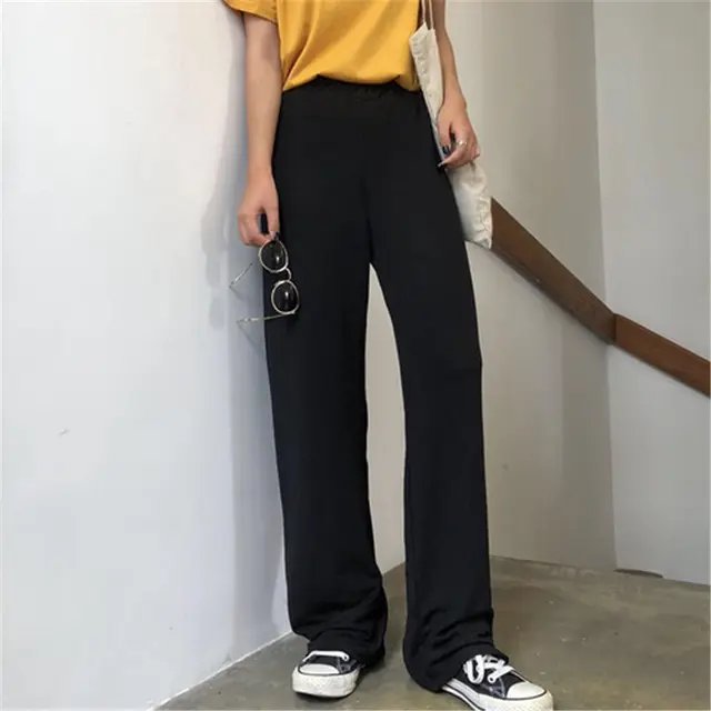 Hzirip 2018 New Loose Slimming Large Size Mopping Trousers Wide leg