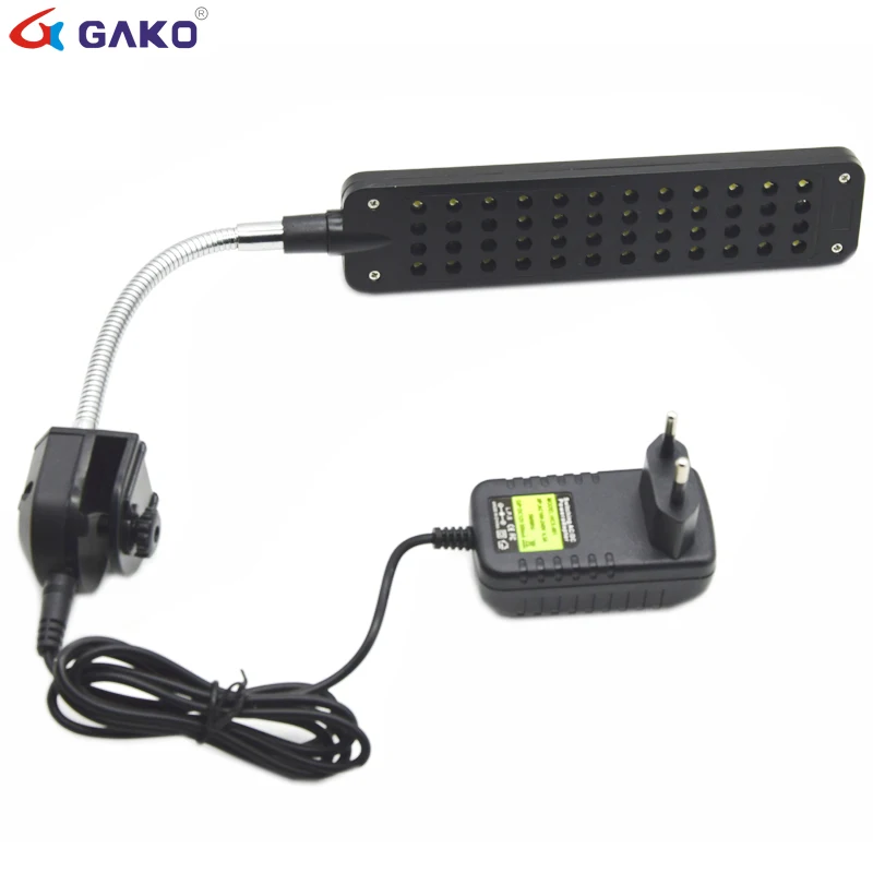 

DC12V 48 LED Aquarium Light Fish Tank Lamp with Flexible Clamp White and Blue Color fishbowl Lighting AC 100~240V