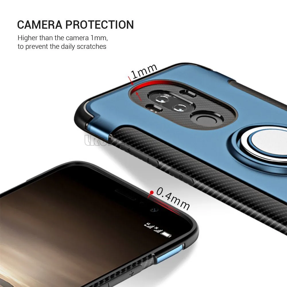 Для Huawei honor 9 v9 P10 P9 Plus Lite/nova2 Mate 10 Pro Чехол Жесткий ПК + Мягкий силиконовый комбо