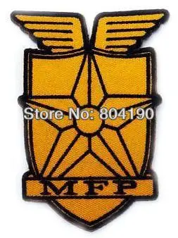 

MAD MAX "MFP" Main Force Patrol Uniform Embroidered LOGO Iron On Patch Emo Goth Clothes Punk Rockabilly embroidery clothing