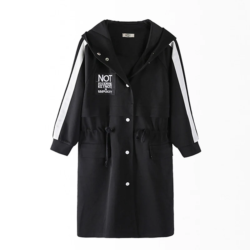 

Women's New Fashion Parkers Plus Big 2019 Jacket Coat 4XL Obesity Female Long Jackets Korean Outerwear Spring Trend Fat Sister