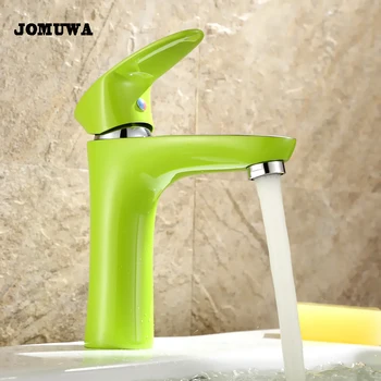 

Innovative Fashion Style Home Bath Basin Faucet Cold and Hot Water Taps Green bathroom mixer Taps