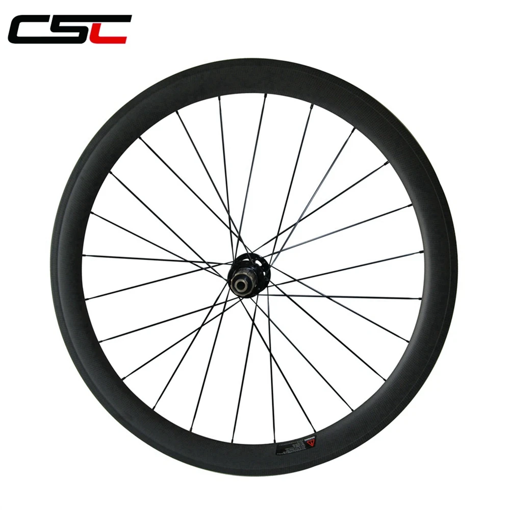 Thru ось 6 Болт дисковый тормоз Углеродные колеса для шоссейного велосипеда 700C 50 мм Clincher Tubuar или бескамерный комплект колес для велокросса 23 мм, ширина 25 мм