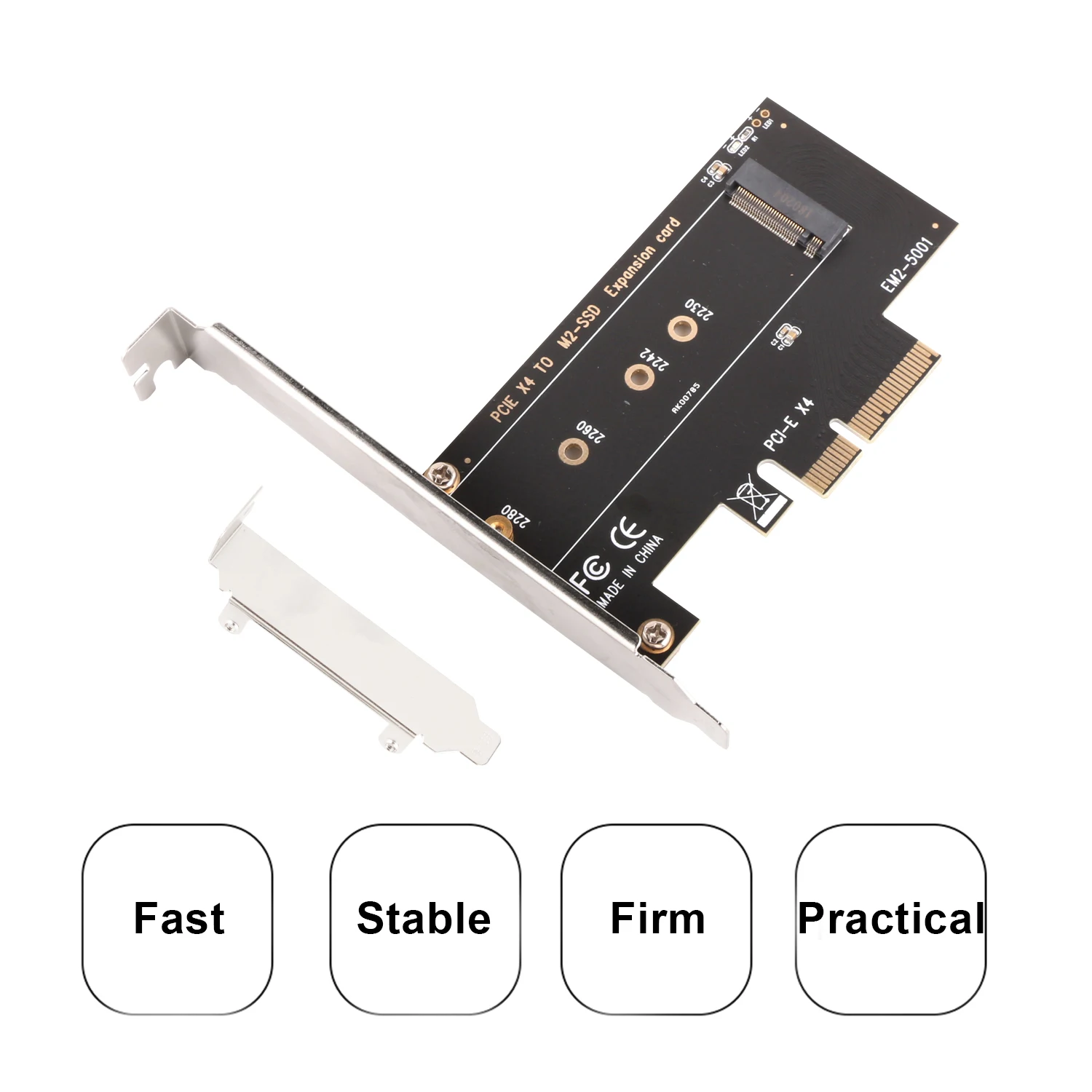 Ubit M2 to M Key PCI E X4 Card ECM21 M.2 PCIe to PCIe 3.0 x4 Adapter ...