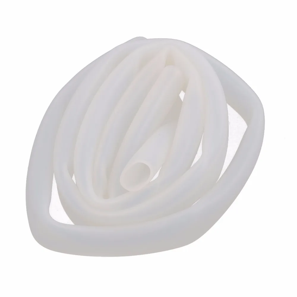 

UXCELL White Flexible Hose High Temp Resistant Silicone Rubber Tubing Tube Hose Pipe 1M Length Hot Sale