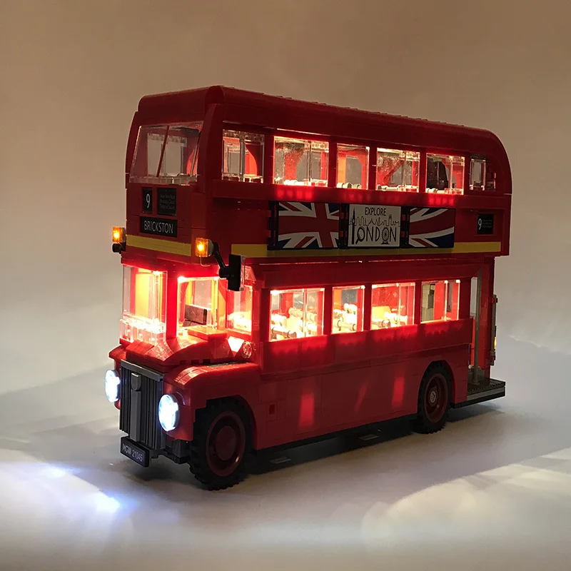 Led светильник Lego technic 10258 комплект строительных блоков для автобусов совместимых