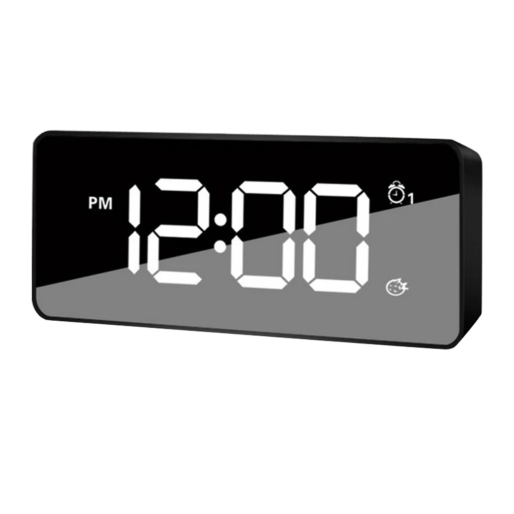 Kids Students Bedside Snooze Alarm Clock Backlight Projector Clock Smart Wake Up Clock Dual Alarming AA Battery