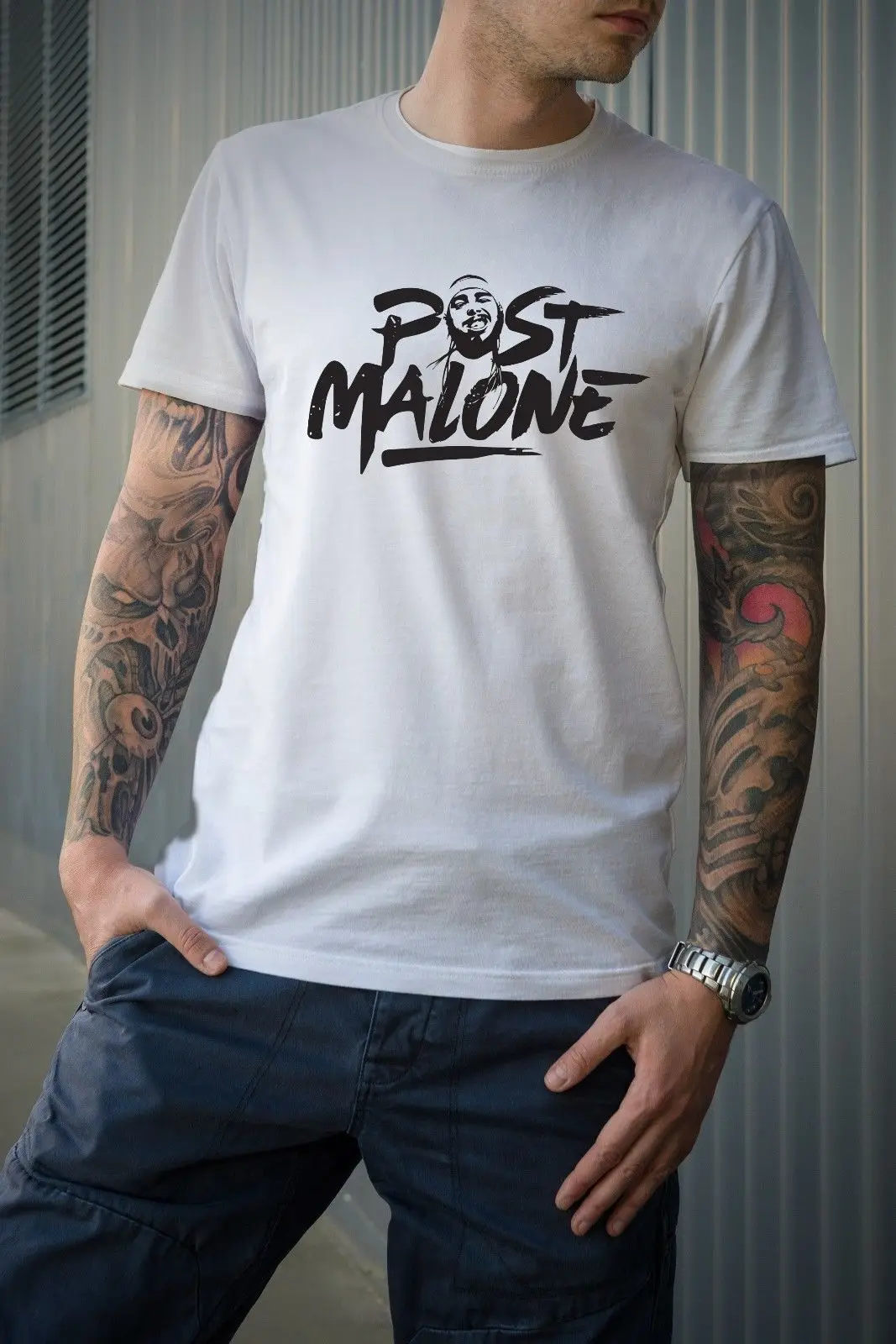 Футболка с надписью Post Malone Face куртка кожаная футболка рисунком кота ветровка