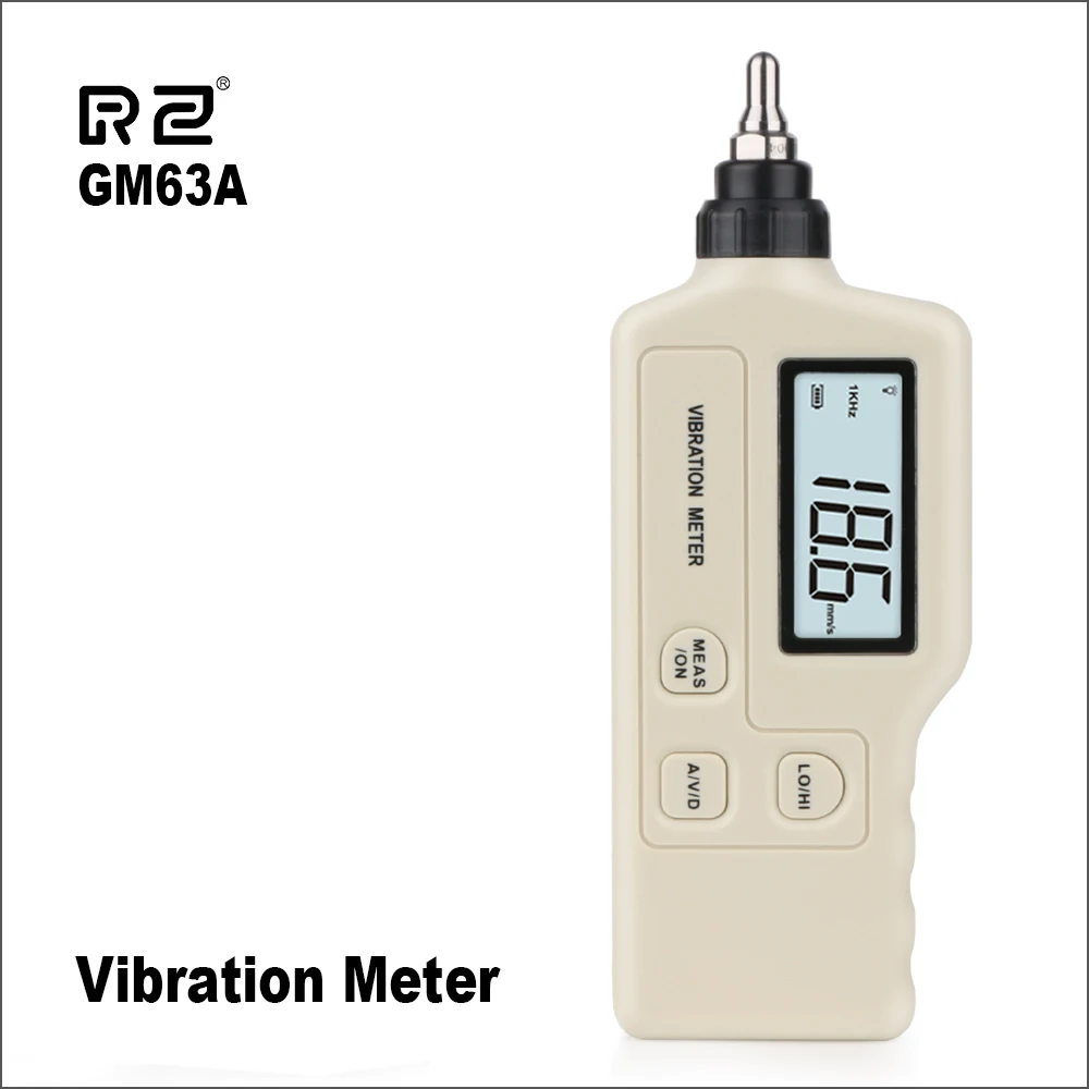 RZ Вибрационный анализатор Виброметр Analizador De Vibraciones Ручной цифровой GM63A вибратор