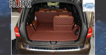 

Good & Free shipping! Special trunk mats for Mercedes Benz GLS 400 450 500 550 7seats 2017-2016 durable cargo liner boot carpets