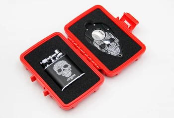 

JiFENG New Arrival Grimace Personality Cigar Set Include Lighter And Cigar Cutter/Sccisors Portable Travel Cigar Case Box