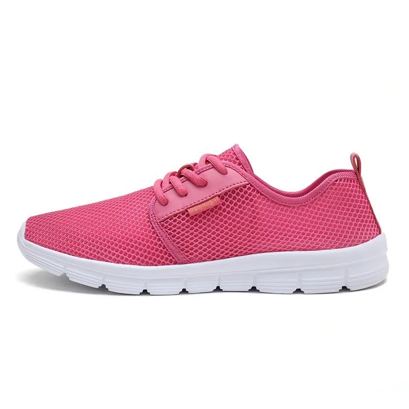 pink Женские и мужские кроссовки из искусственной кожи; модная амортизирующая спортивная обувь на воздушной подушке; дышащие кроссовки для тренировок и бега - Цвет: pink