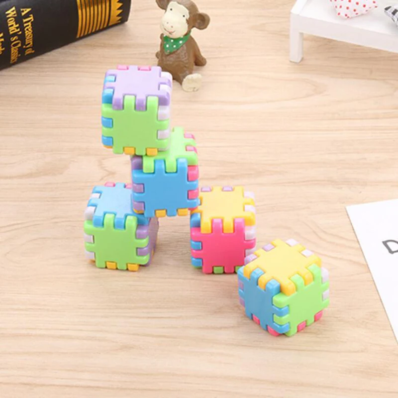 

Creative Building Blocks Assembling Pencil Sharpener Cute Kawaii Pencil Sharpener Children Students Favorite Stationery Gift 2pc