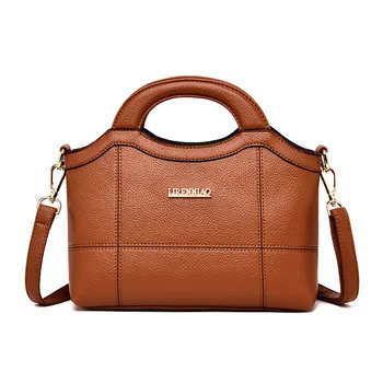 

Chu JJ Genuine Leather Women's Handbags Shoulder CrossBody Bags Ladies Fashion Patchwork Messenger Bag Women Casual Tote Bags