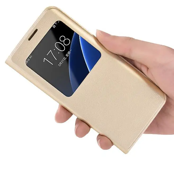 S7 край моды оригинальный смартфон флип чехол для samsung galaxy G9200 Высокое качество