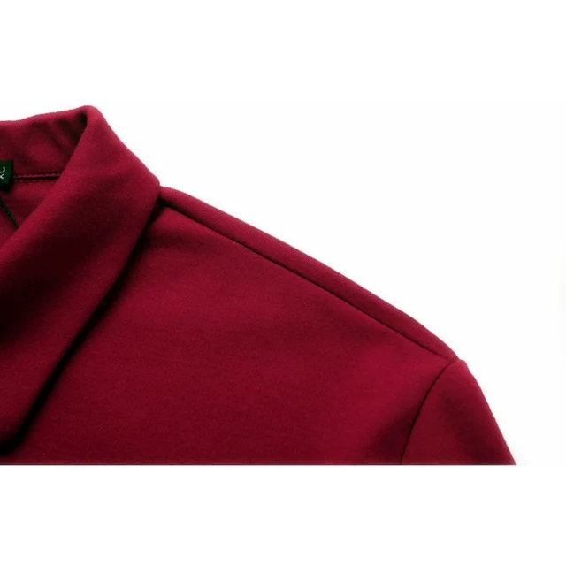 2018 New Classic Mens Polo Shirts Long Sleeve Autumn Men’s Shirt Warm Tops Tees Camisa Polo Masculina Plus Size 3xl 4xl 5xl