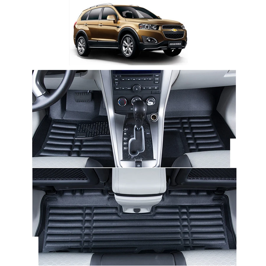 

fast shipping waterproof fiber leather car floor mat for chevrolet captiva Daewoo Winstorm 2006-2017 5 seats 7 seats