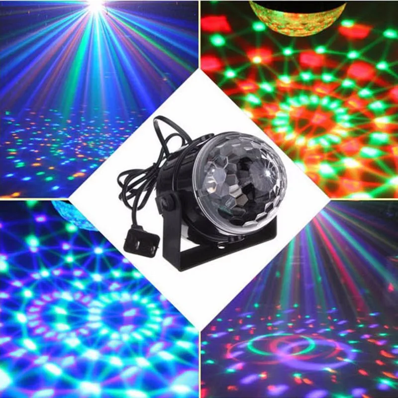 New RGB LED Crystal Magic Ball Stage Effect Lighting Lamp Bulb 17
