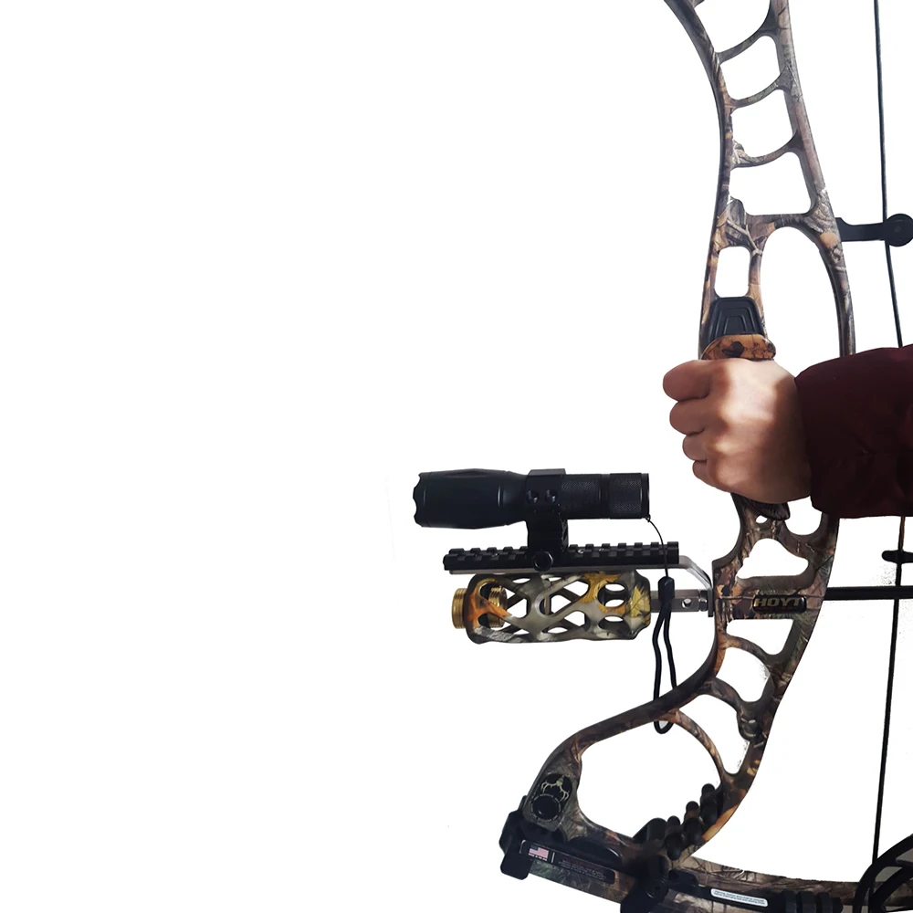 

Universal Compound bow Recurve Bow Barrel Mount Holder Rail 21mm for Laser sight & Flashlight Torch Night Hunter Durable