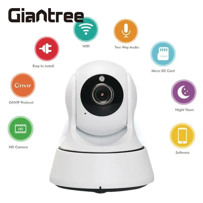 Giantree HD 720 P беспроводная IP камера наблюдения для безопасности камера HD Ночной монитор для зрения наблюдения домашняя видеоняня для детей