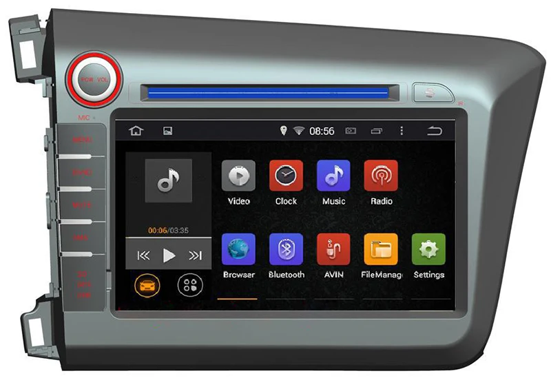 Discount 8" in-dash Android Car DVD Player with TV/BT GPS WIFI Canbus,audio Radio stereo,Car PC/multimedia headunit for Honda CIVIC 2012 0