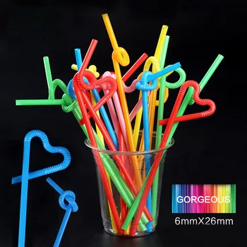 

Long Straw Disposable Sucker Food Grade PP Drink Colorful Straw Straight Straw Lovely One-off Sucker Straight Straw Drinkware