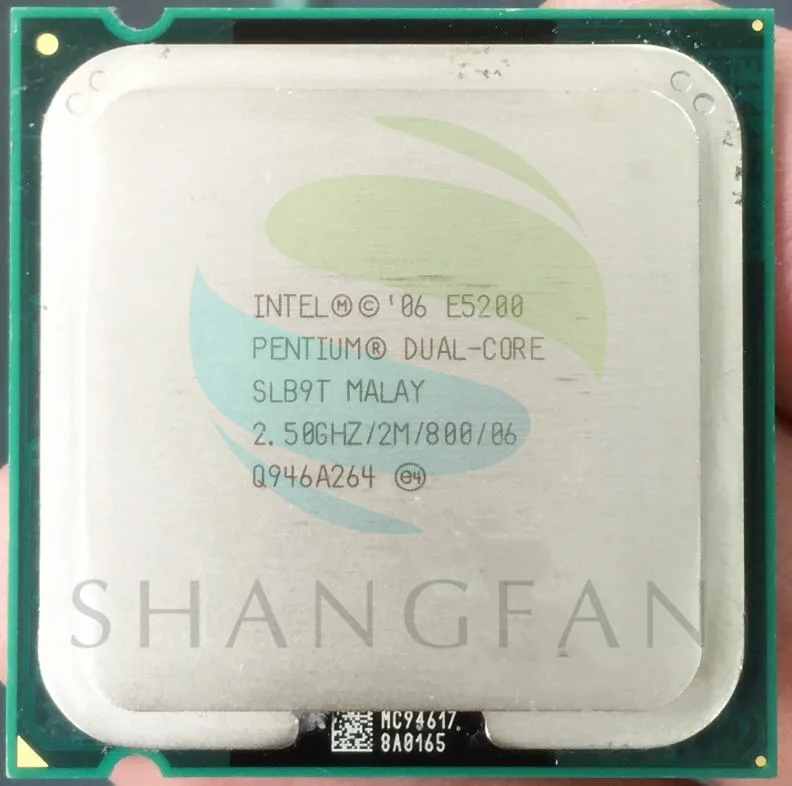 Intel Pentium E5200 SLAY7 SLB9T Desktop Processor Dual Core 2.5GHz 2M ...