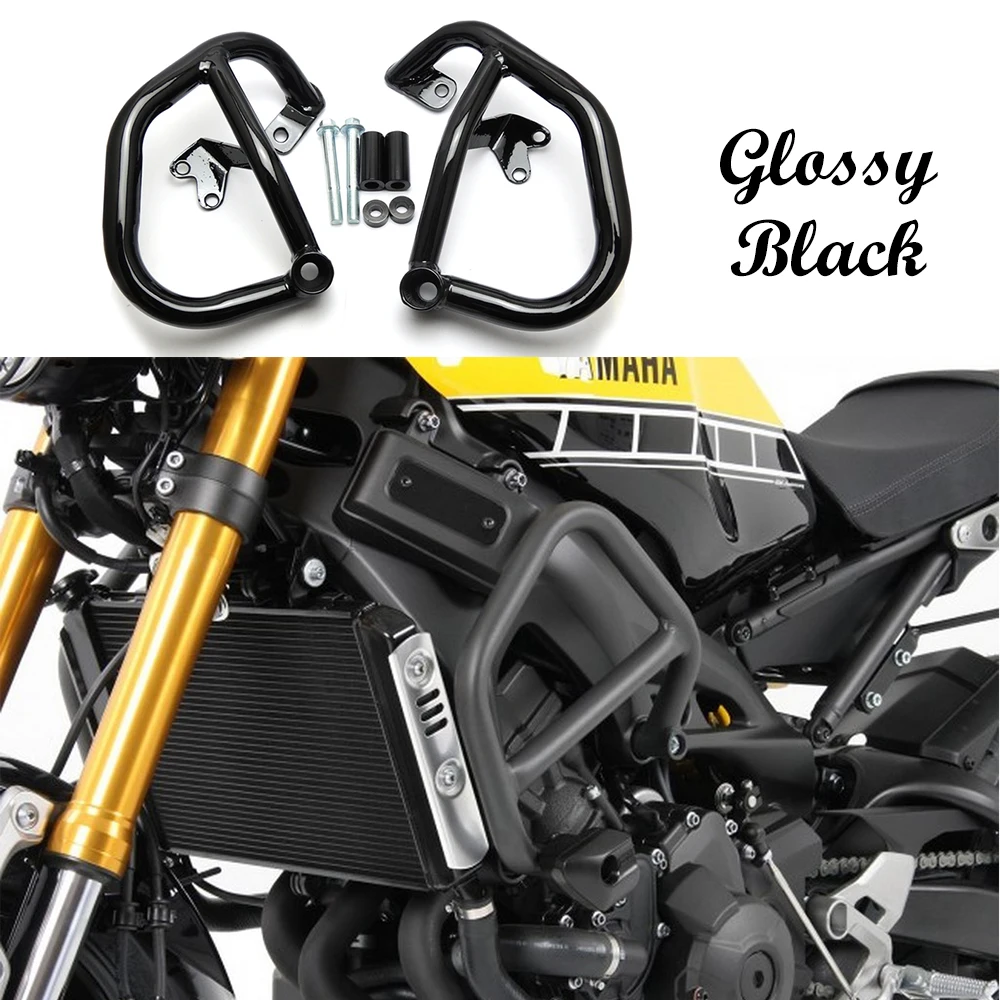 

KEMiMOTO MT07 MT 07 Motorcycle Crash Bar Carsh Guard Cover Stainless Steel for Yamaha MT-07 FZ-07 2014 2015 2016 accessories