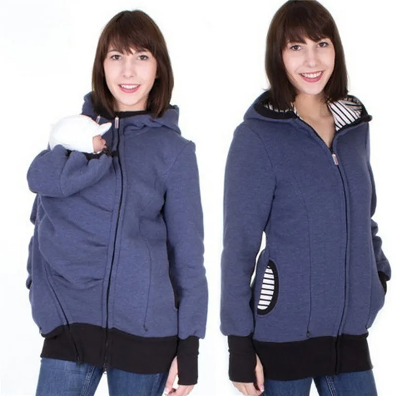 

Parenting Child Autumn And Winter Fashion Style Long Sleeve Mother Kangaroo Hoodie Women Pullovers Mother Clothes