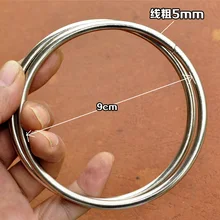 4pcs/lot Large ring 90mm Bags hardware accessories 5mm thickness silver diy handmade bag buckle ring garment trimmings