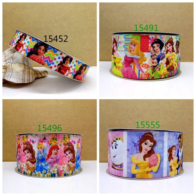 

Free shipping 50 yard cartoon printed grosgrain ribbon 15555