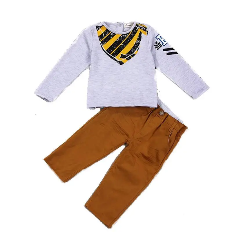 Kids Clothes Sets Long Sleeve T Shirt + Pants boys clothing set Autumn