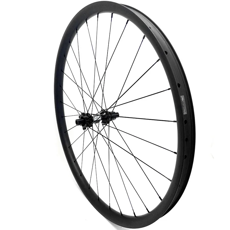 Best 29er Ultralight wheels 30x22mm asymmetry tubeless 1320g carbon mtb wheels boost DT350S Straight pull 110x15 148x12 mtb wheels 3