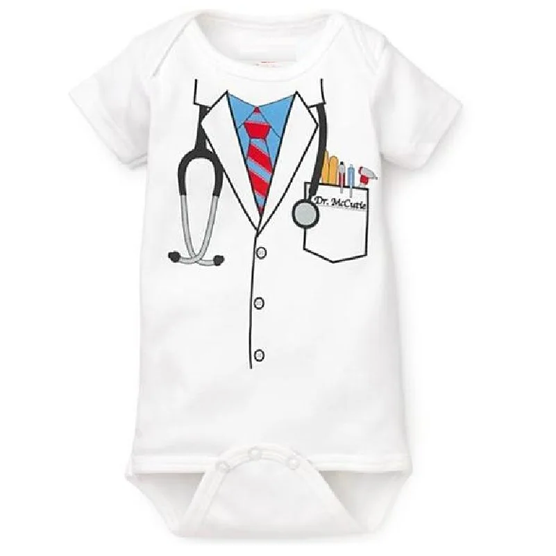 Doctor baby boy bodysuit short sleeve summer baby clothes Newborn Jumpsuits Bebe clothing girl Infant Bodysuits